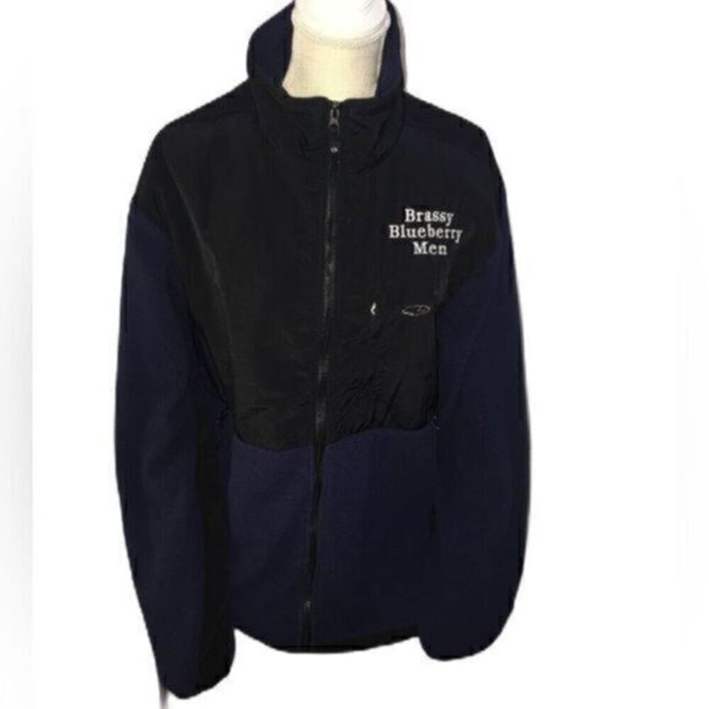Champion Full Zip Up Fleece Jacket Navy Blue & Black​